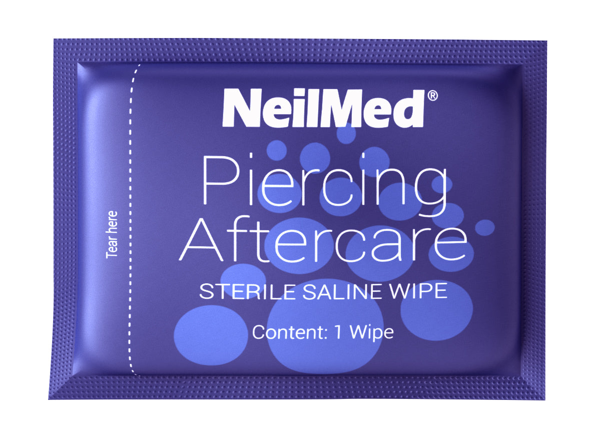 NeilMed Piercing Aftercare Sterile Saline Wipes